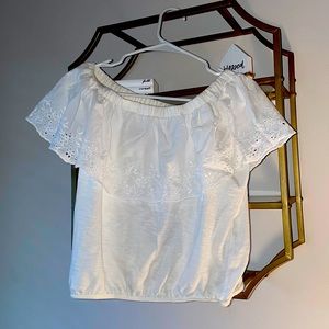 Perfect summery top! Off the shoulder white primark top